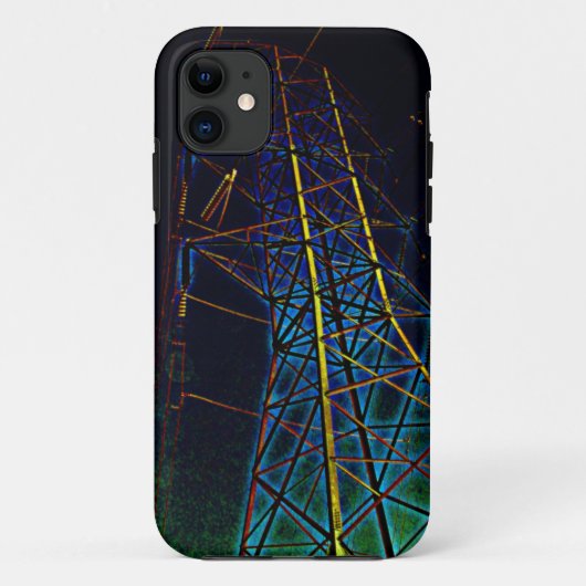 ホットラインのパワーラインの電話箱 Case-Mate iPhoneケース (裏面)