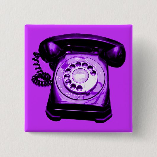 ホットラインパープル 缶バッジ (正面)