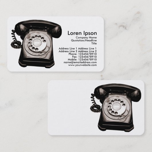 ホットライン 名刺 (正面/裏面)