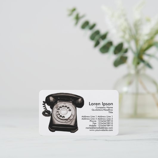 ホットライン 名刺 (スタンド正面)