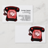 ホットライン – 赤 名刺 (正面/裏面)