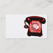 ホットライン – 赤 名刺 (裏面)