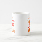 ホットラテの天気 コーヒーマグカップ (中央)