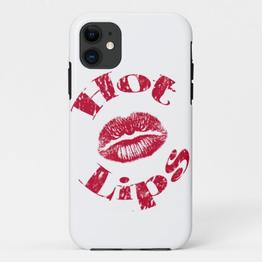 ホットリップ赤い唇 Case-Mate iPhoneケース (裏面)