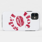 ホットリップ赤い唇 Case-Mate iPhoneケース (裏面(横))