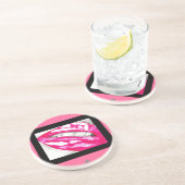 ホットリップ（ピンク）コースター コースター (側面)