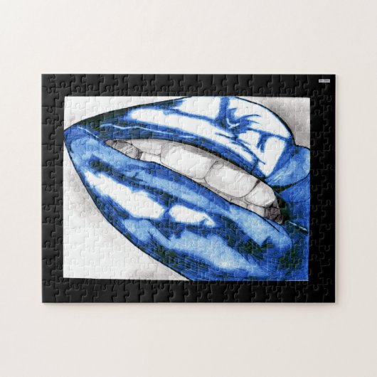 ホットリップ（青） ジグソーパズル (横)