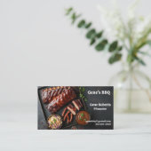 ホットリンク付きのバーベキューリブのラック 名刺 (スタンド正面)