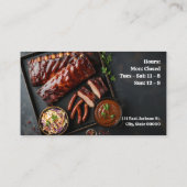 ホットリンク付きのバーベキューリブのラック 名刺 (裏面)