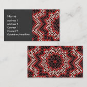 ホットリーフ万華鏡のように千変万化するパターン 名刺 (正面/裏面)