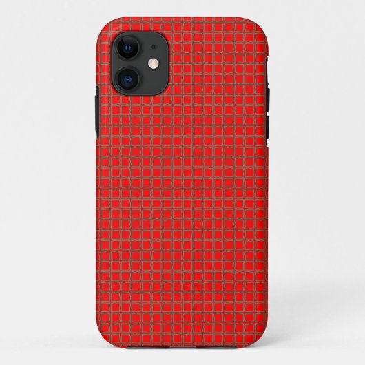 ホットレッドカッコいいパターユニークン Case-Mate iPhoneケース (裏面)