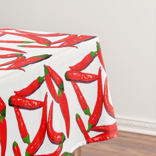 ホットレッドスタイリッシュグリーンチリユーミーピーパー  テーブルクロス (インサイチュ)