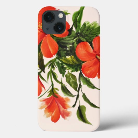 ホットレッドハイビスカス Case-Mate iPhoneケース (裏面)