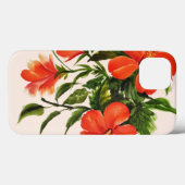 ホットレッドハイビスカス Case-Mate iPhoneケース (裏面 (横))