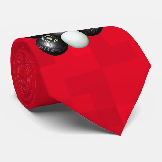 ホットレッドローンボウル、ネックタイ ネクタイ (ロール)