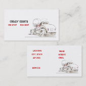 ホットロッドおよび自動車名刺のアイディア 名刺 (正面/裏面)