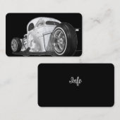 ホットロッドと自動車名刺アイディア 名刺 (正面/裏面)