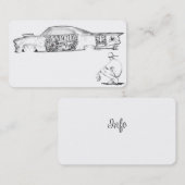 ホットロッドと自動車名刺アイディア 名刺 (正面/裏面)