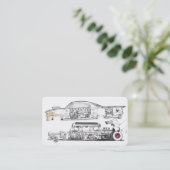 ホットロッドと自動車名刺アイディア 名刺 (スタンド正面)