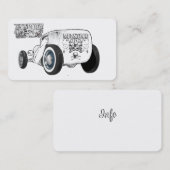 ホットロッドと自動車名刺アイディア 名刺 (正面/裏面)