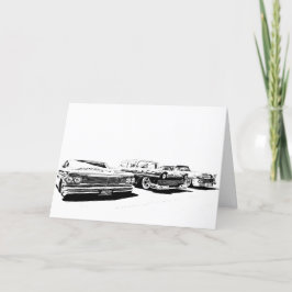 ホットロッドのグリーティングカード サンキューカード