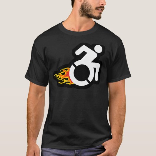 ホットロッドの車いす! Tシャツ (正面)