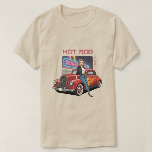 ホットロッドハニー Tシャツ (デザイン正面)