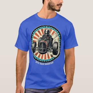 ホットロッド レーシング コミックブック スタイル Tシャツ