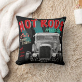 ホットロッド、Music、Graffitiの1932年のクーペ クッション (ブランケット)