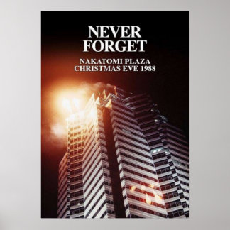 ホット売り手ダイ懸命クリスマスネバーナカ忘れ ポスター