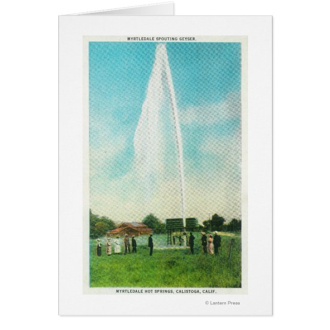 ホット春でのMyrtledale Geyserのビュー (正面)