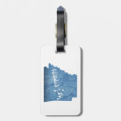 ホット春アーカンスウッドグレイン ラゲッジタグ (裏面縦)