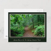 ホット春ズマウントトレイルナショナルパークセンテニアルエド ポストカード (正面/裏面)