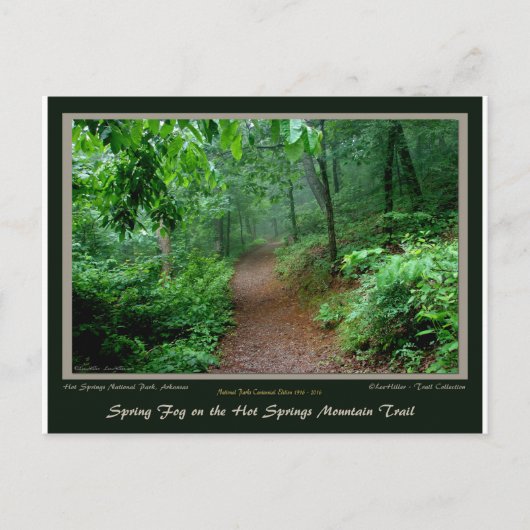 ホット春ズマウントトレイルナショナルパークセンテニアルエド ポストカード (正面)