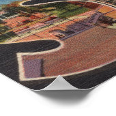 ホット春ズ国立公園，アーカンソー州（青） ポスター (角)