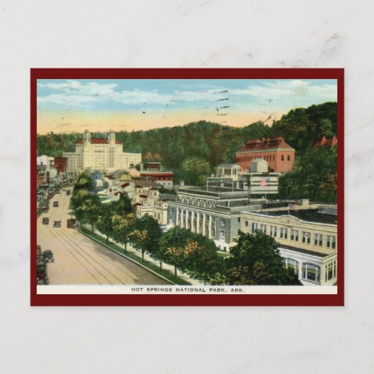 ホット春ズ国立公園、ARヴィンテージヴィンテージ ポストカード (正面)