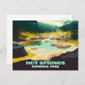 ホット春ナショナルパークアーカンソーヴィンテージレトロ ポストカード (正面/裏面)