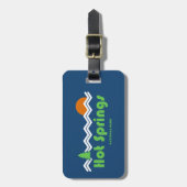 ホット春ナショナルパークレトロ ラゲッジタグ (正面縦)