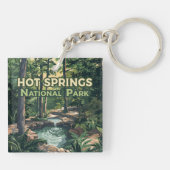 ホット春ナショナル・パーク・アーカンソーレトロ キーホルダー (裏面)