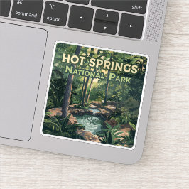 ホット春ナショナル・パーク・アーカンソーレトロ シール