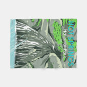 ホット春ナショナル・パーク・アーカンソーヴィンテージ フリースブランケット (正面(横))