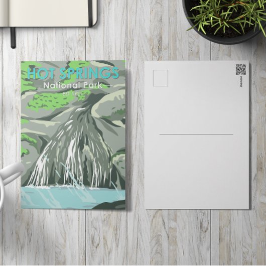 ホット春ナショナル・パーク・アーカンソーヴィンテージ ポストカード