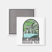 ホット春ナショナル・パーク・アーカンソーヴィンテージ マグネット (正面/裏面)
