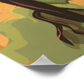 ホット春国立公園の旅行ポスター ポスター (角)