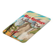 ホット春国立公園の旅行ポスター マグネット (左側)