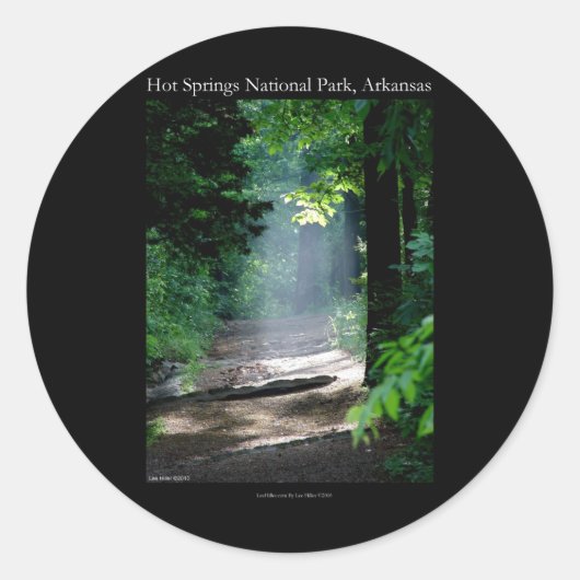 ホット春国立公園デッドチーフトレイルのギフト ラウンドシール (正面)