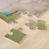 ホット春国立公園旅行ポスターマグネット ジグソーパズル (側面)