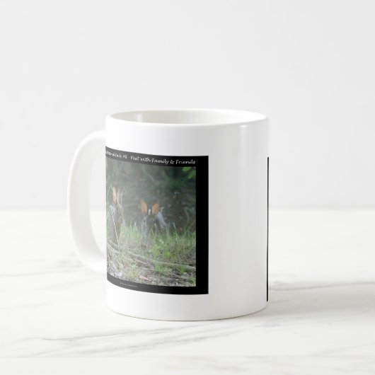 ホット春国立公園、ARワイルドウサギの贈り物 コーヒーマグカップ (正面左)