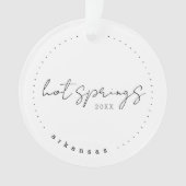 ホット春、アーカンソー州AR旅行統一された州 オーナメント (正面)