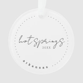 ホット春、アーカンソー州AR旅行統一された州 オーナメント